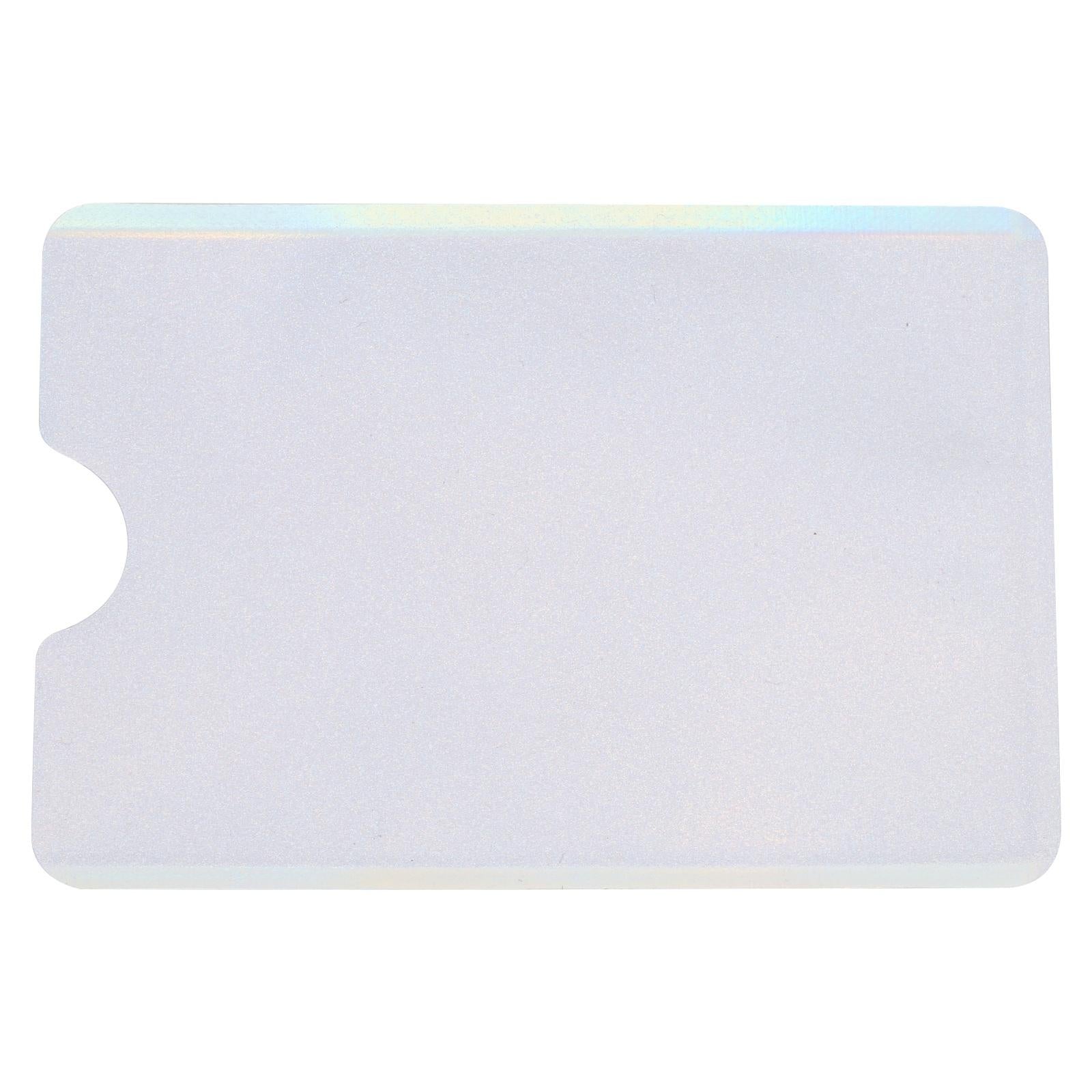 100 Rfid Blocking Aluminum Foil Card Sleeves - Pack - Silver