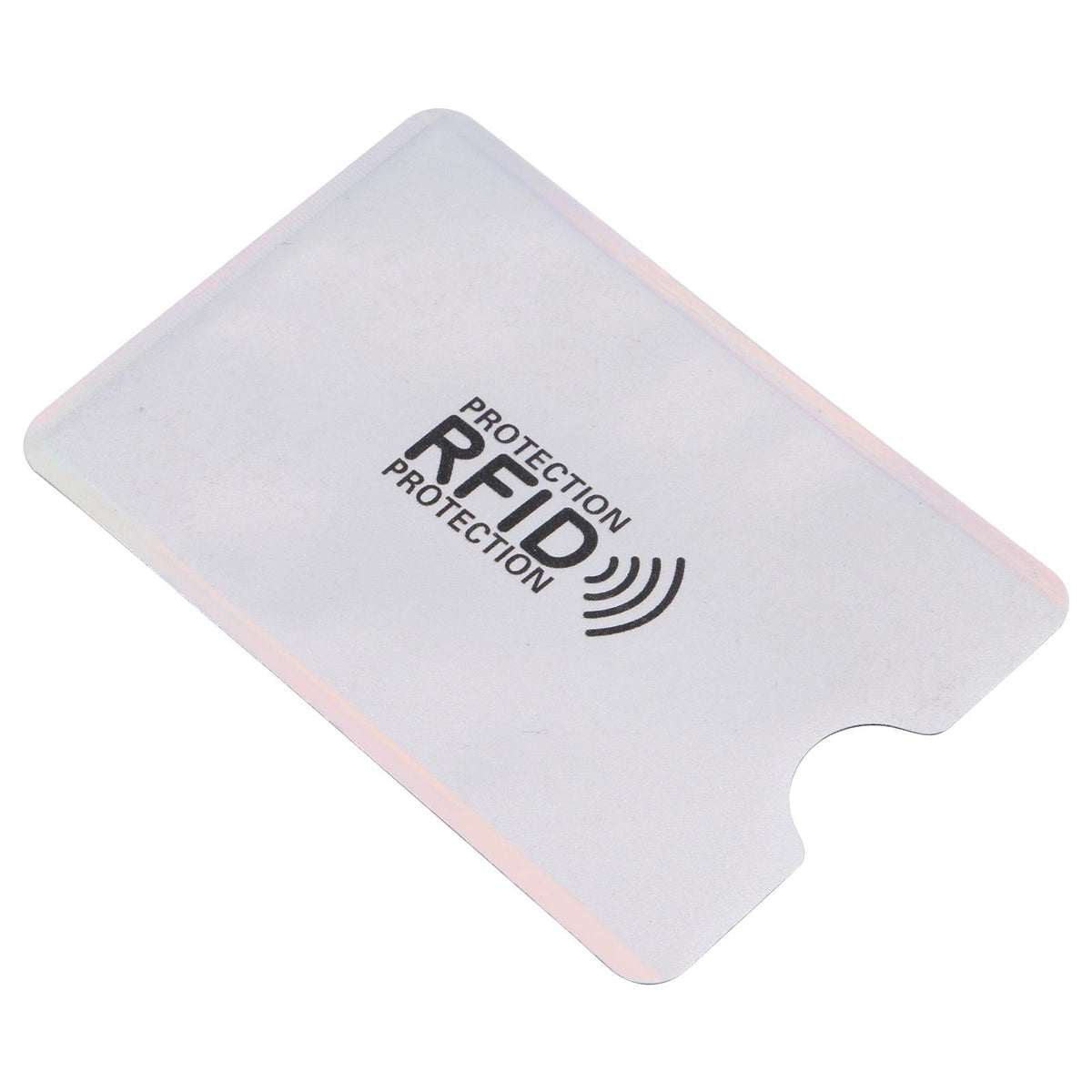 100 Rfid Blocking Aluminum Foil Card Sleeves - Pack - Silver