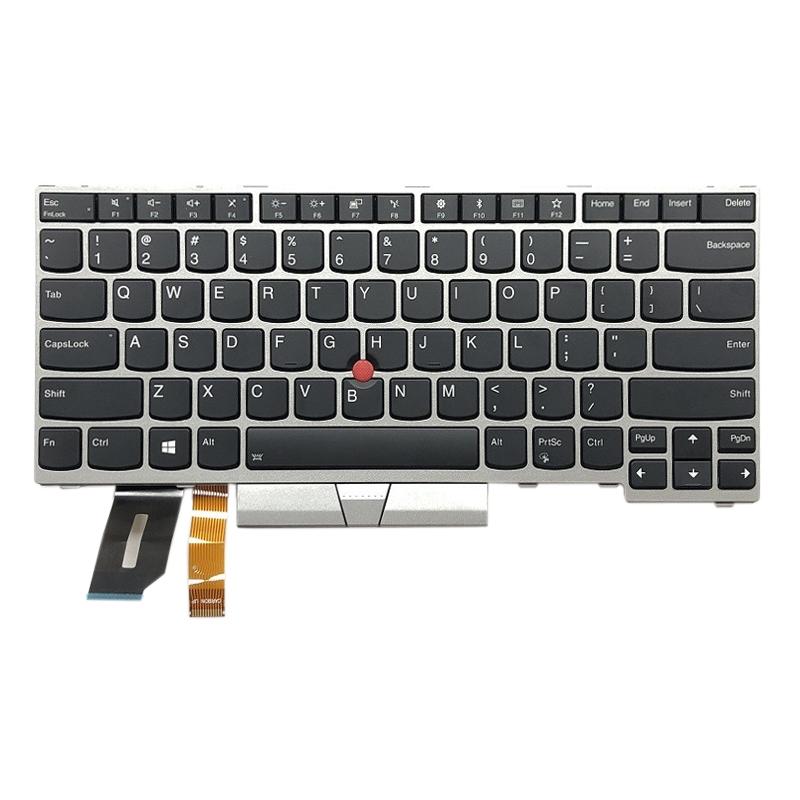 Lenovo Thinkpad E480 L480 L380 T480s Backlit Keyboard - Silver