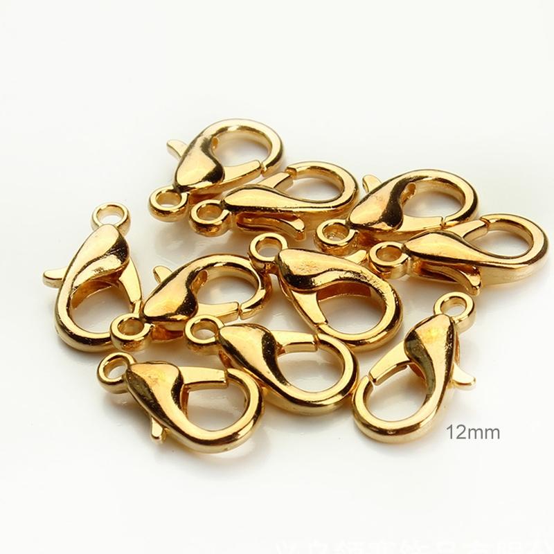 12Mm High Quality Alloy Lobster Claw For Diy Jewelry - Silver