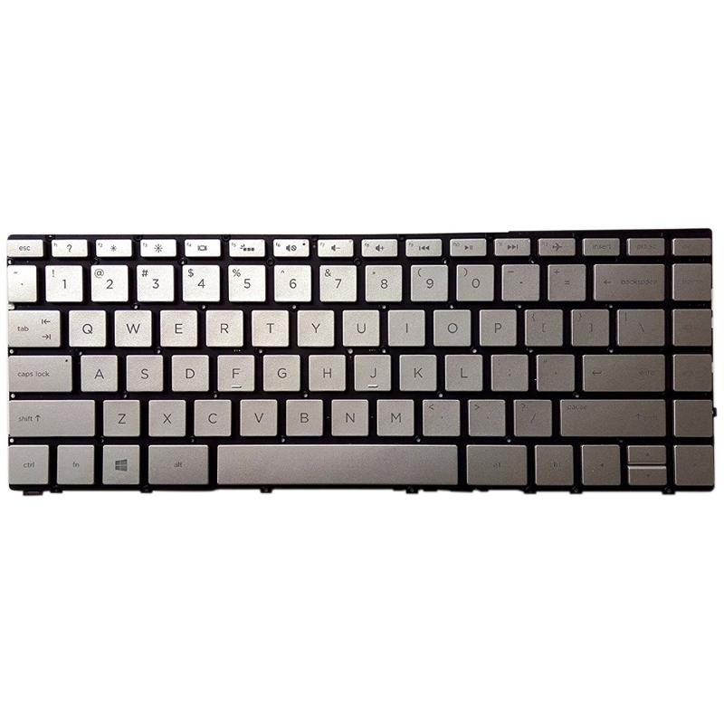Backlit us Keyboard for Hp Spectre X360 13-w Series - Silver