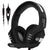 Retractable Mic Gaming Headset 3.5Mm Plug 2M Cable Black Silver