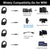 Retractable Mic Gaming Headset 3.5Mm Plug 2M Cable Black Silver