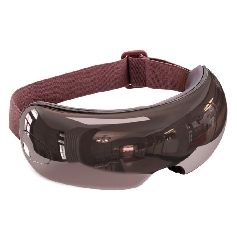 Smart Eye Massager With Hot Compress Air Pressure &amp; Vibration - Light Smoke
