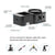 Aluminum Cage for Dji Action 2 - Cnc Alloy - Titanium Color
