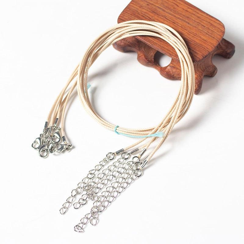 100 Crystal Pendant Necklaces On Rope Elegant Jewelry Lanyards - White