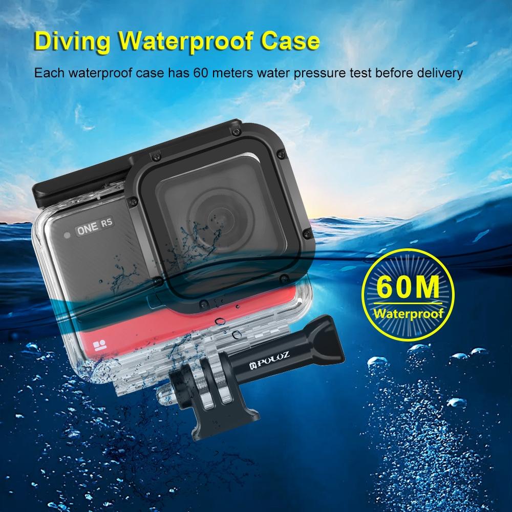 Waterproof 60m Diving Case for Insta360 one r 4k Camera