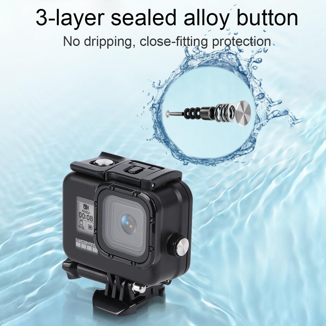 Waterproof Housing for Gopro Hero8 with Mount and Accessories