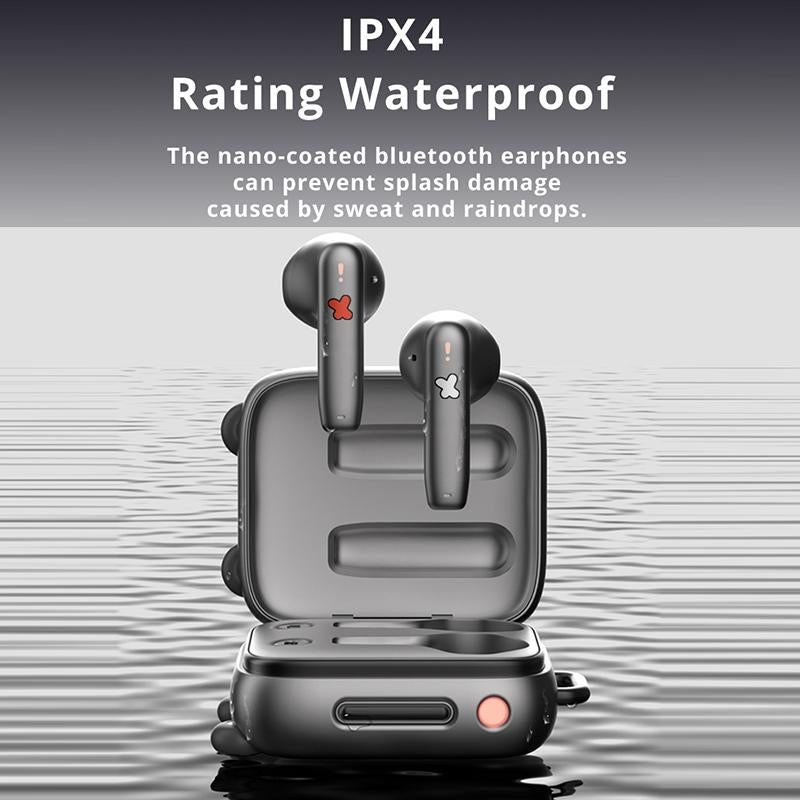 Wireless Bluetooth 5.0 Earphones - Suitcase Shape Ipx4 Tws - Transparent