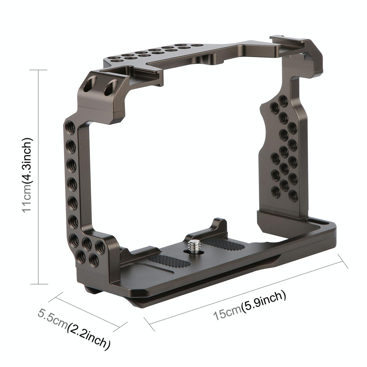 Camera Cage Stabilizer - Bronze No Handle for Sony A7 Iii / A7R Iii