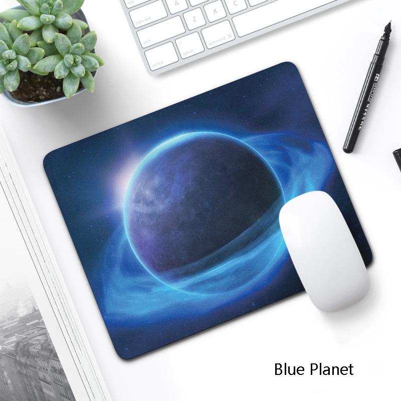 6 Piece Non Slip Mouse Pad Set 21 X 26Cm Thick Rubber Anti Skid Durable - Ink Lotus