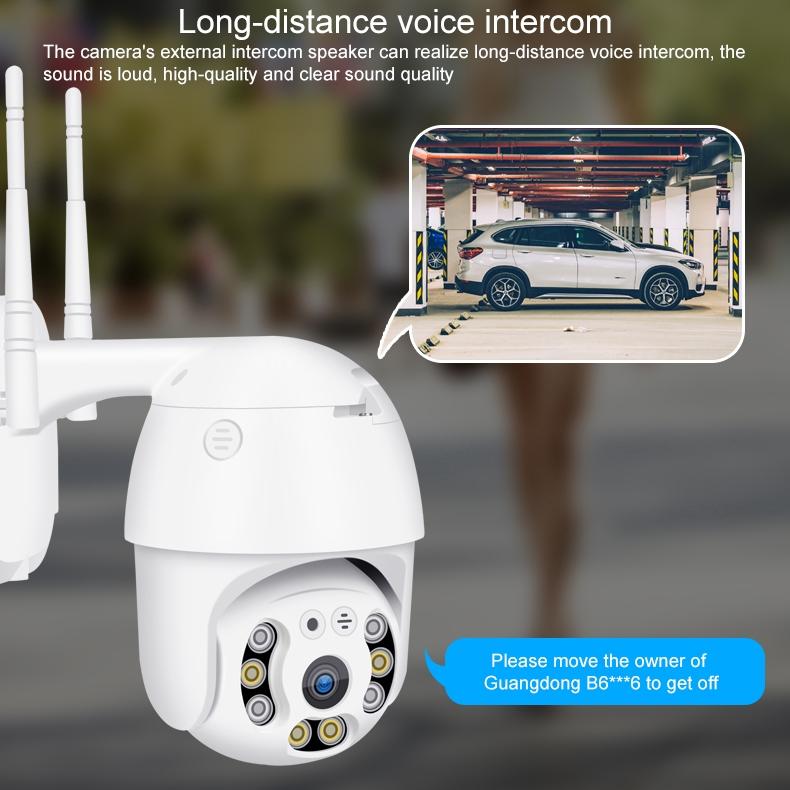 1080P Wifi Ip Camera With Night Vision Motion Detection Two-Way Audio & Tf Card Support