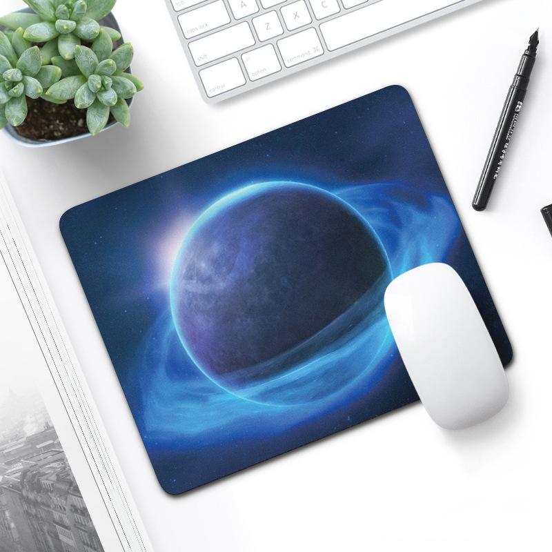 6 Piece Non Slip Mouse Pad Set 21 X 26Cm Thick Rubber Anti Skid Durable - Four Cat Claws