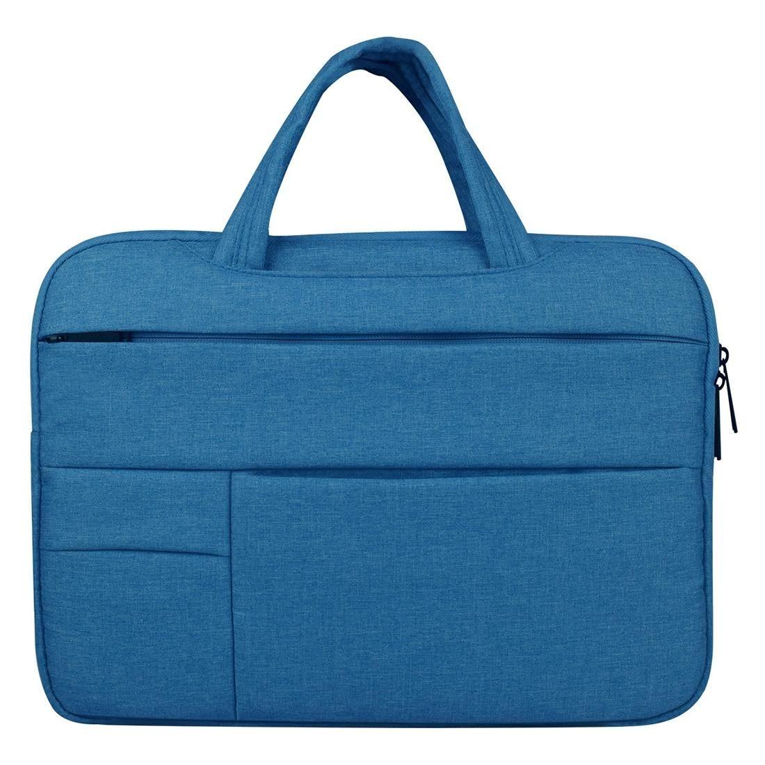 13.3 Inch Laptop Tablet Bag With Multiple Pockets And Soft Oxford Cloth Handle - Navy