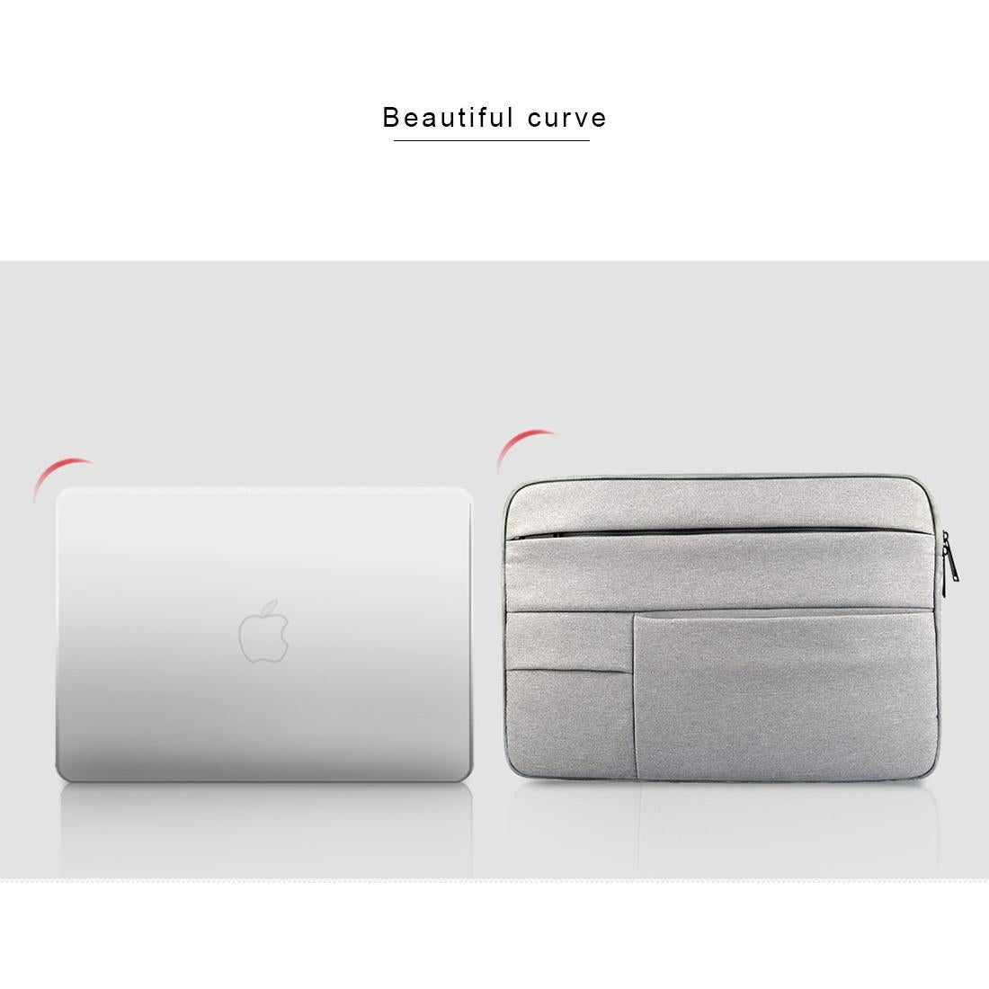 14 Laptop Tablet Bag with Multiple Pockets - Portable & Durable - Navy