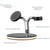15W 3 In 1 Magnetic Wireless Charger For Phones Watches And Airpods With Led Light - White