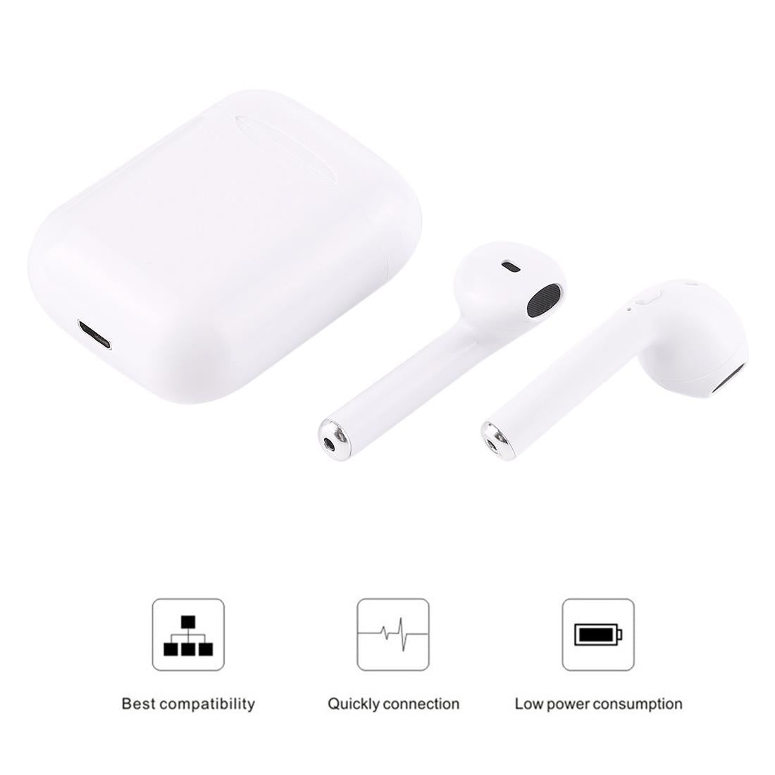 Wireless Stereo Earphones with Magnetic Charging Box - Bluetooth V5.0