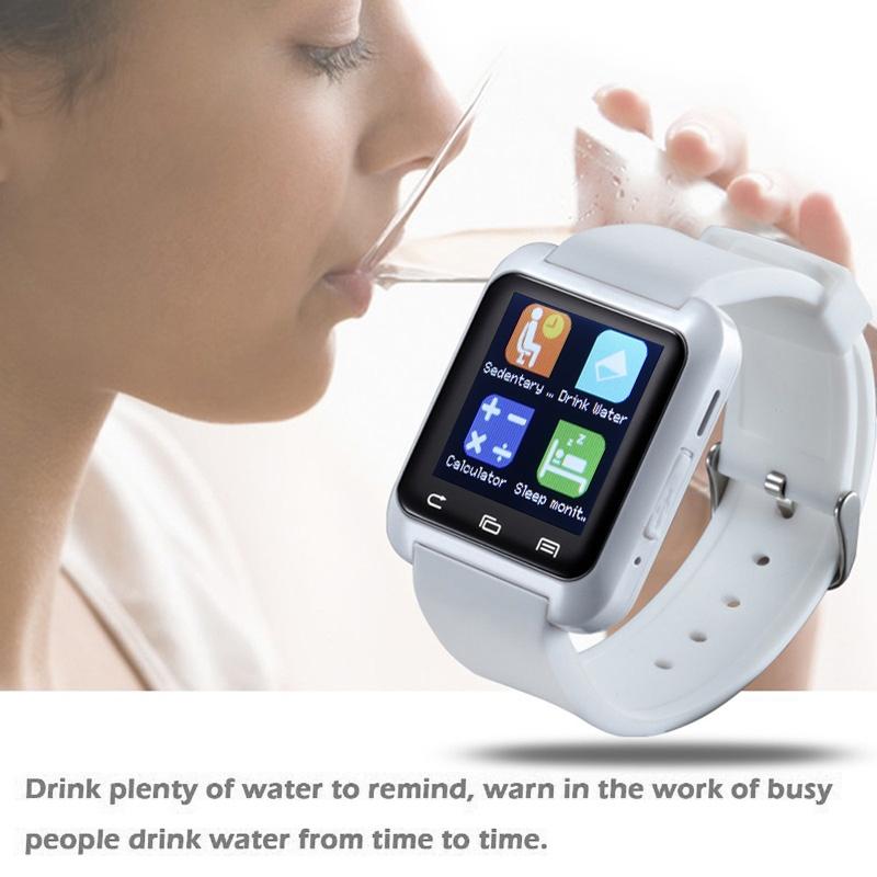1.5 Inch Lcd Screen For Android Mobile Phone Support Phone Call / Music / Pedometer / Sleep Monitor / Anti-Lost - White