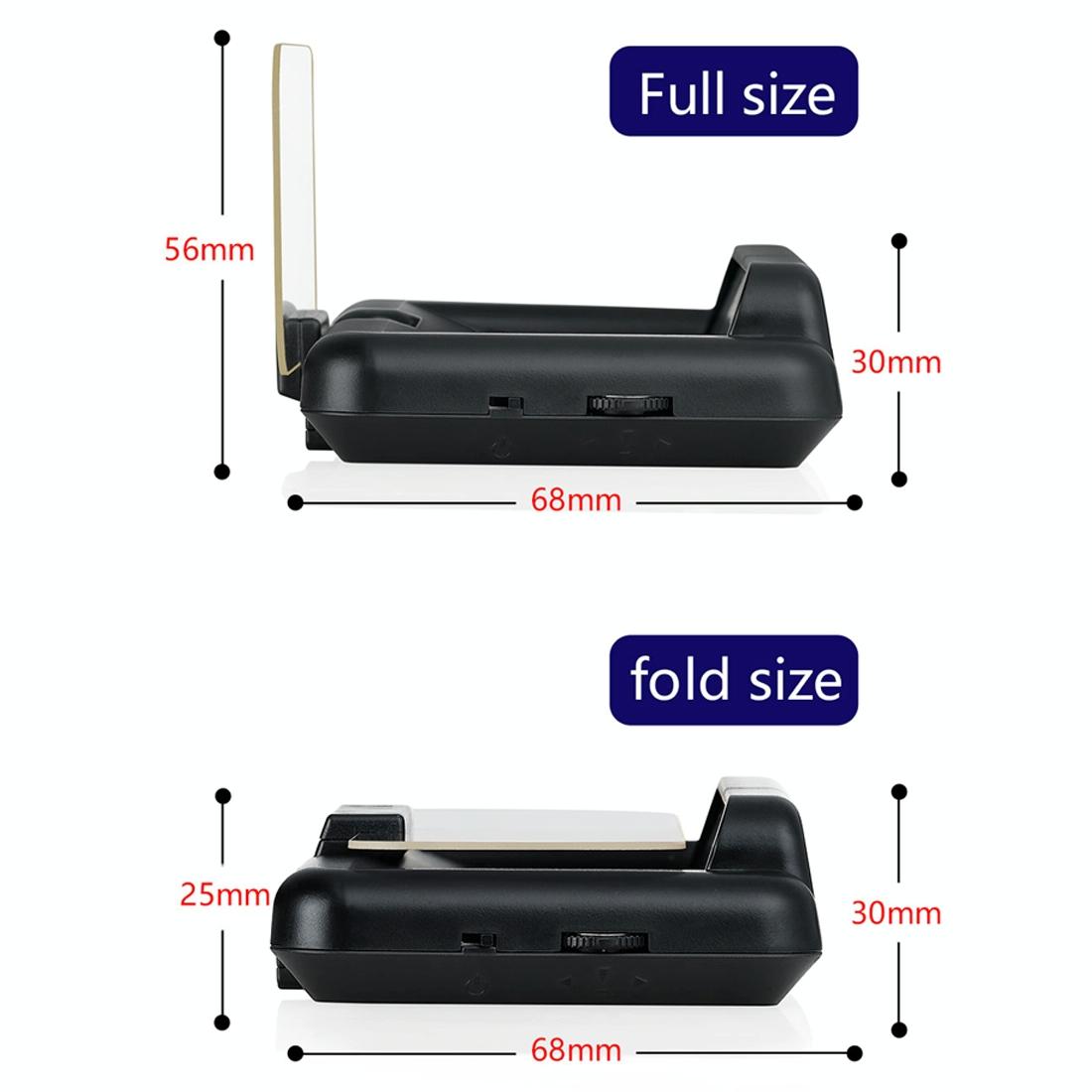 Virtual Hd Reflection Board Car Gps Hud Speed & Distance Display Over / Under Speed & Voltage Alarm Fatigue Driving - White