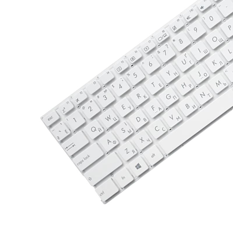 Russian Keyboard for Asus X556 Series - Black - White