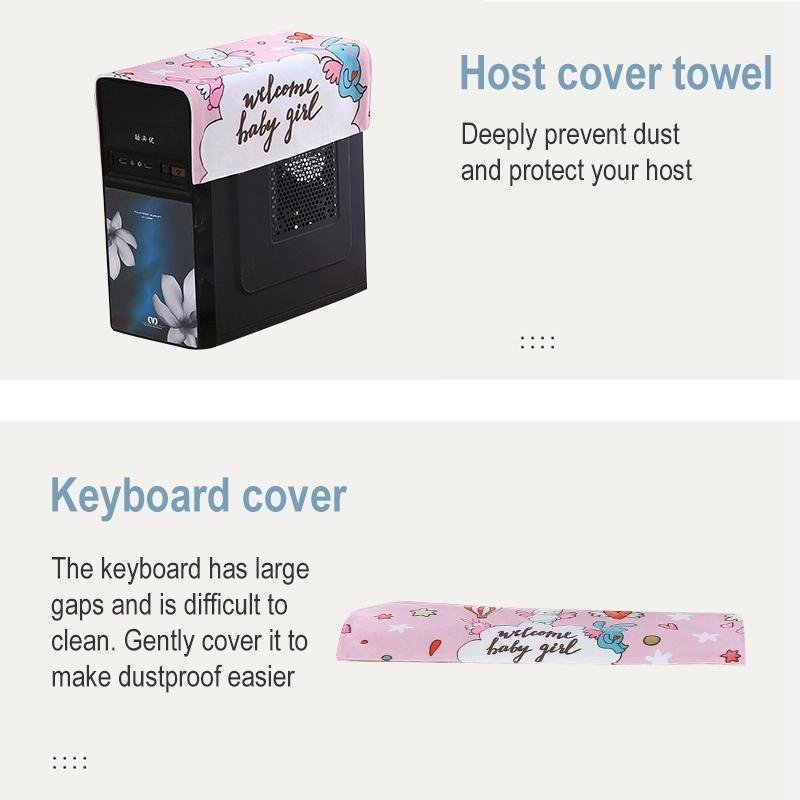22 Desktop Computer Lcd Monitor Dust-proof Cover - Cloth Material - Good Night