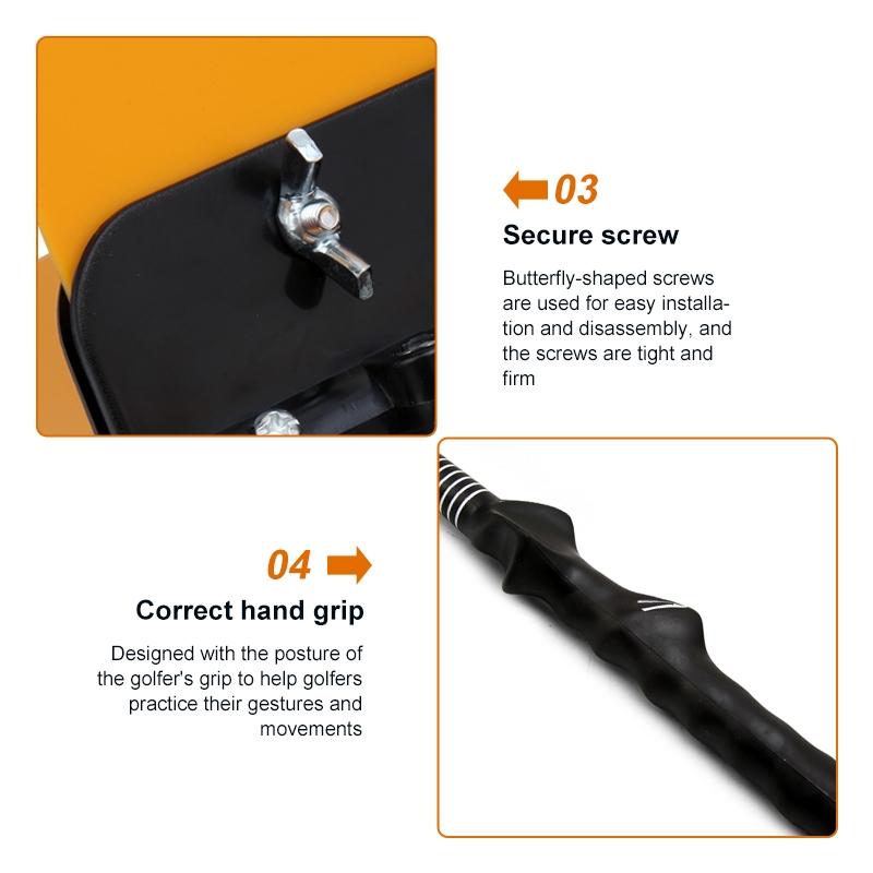 Improve Golf Swing with Wind Resistance Trainer - White