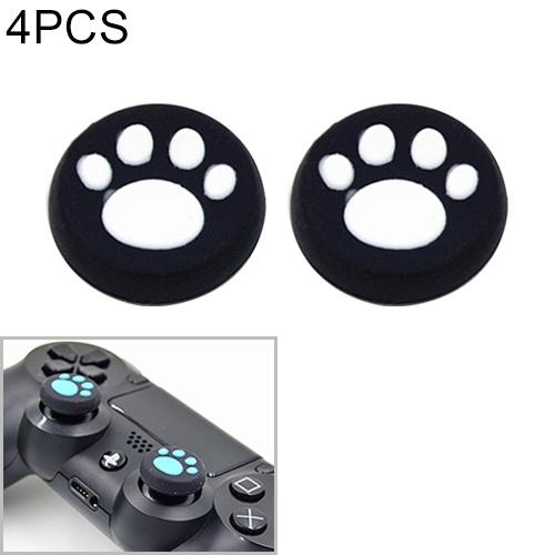4-piece Silicone Cat Paw Gamepad Covers for Ps4 / Ps3 / Ps2 / Xbox / Wiiu - White