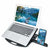 Enhanced Laptop Cooling Stand - Versatile and Efficient - White