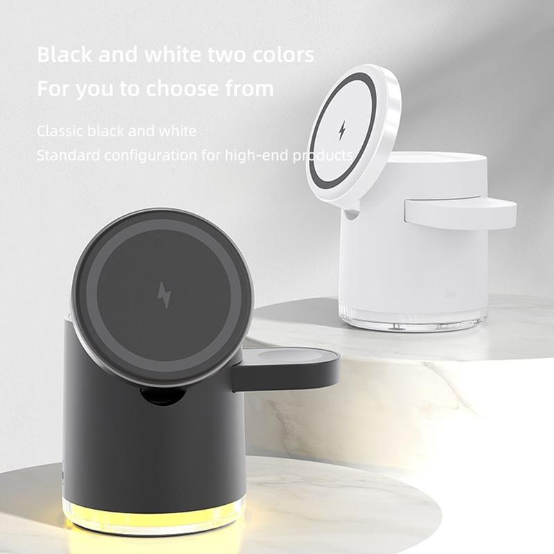 15W 4 In 1 Foldable Magnetic Wireless Charger - White