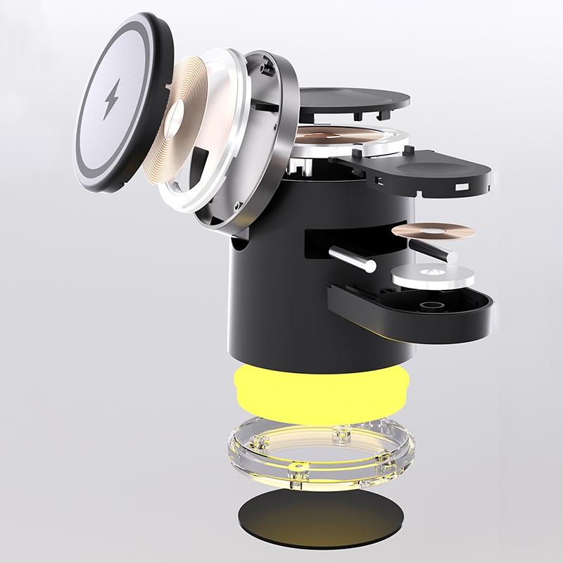 15W 4 In 1 Foldable Magnetic Wireless Charger - White