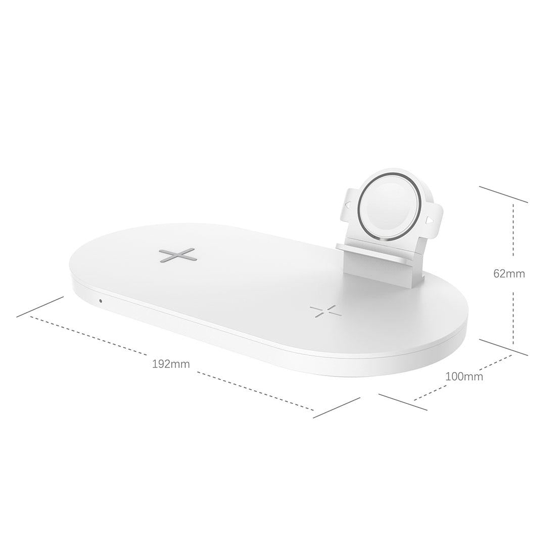 3 In 1 Wireless Charger For Phones Iwatch Airpods - White