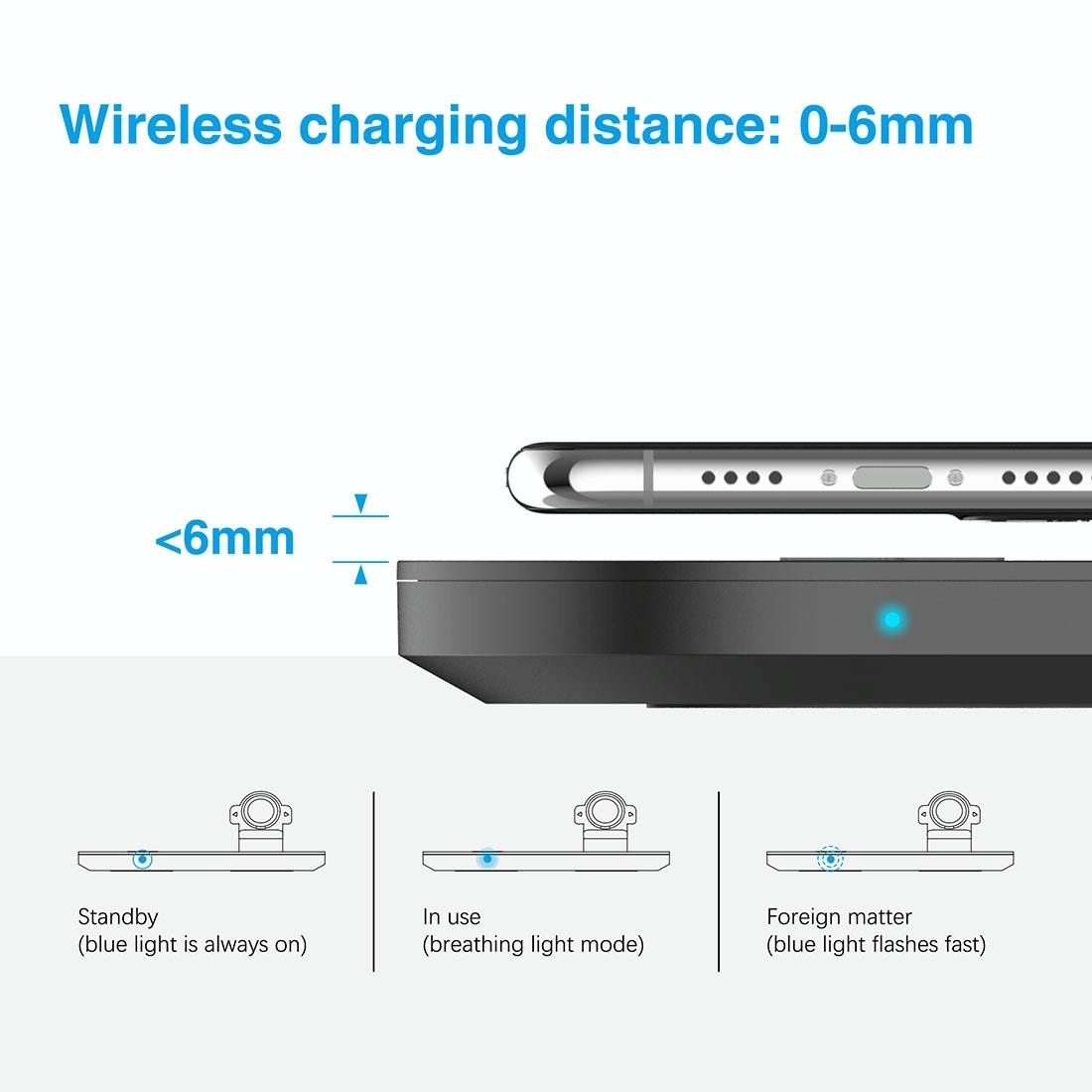 3 In 1 Wireless Charger For Phones Iwatch Airpods - White