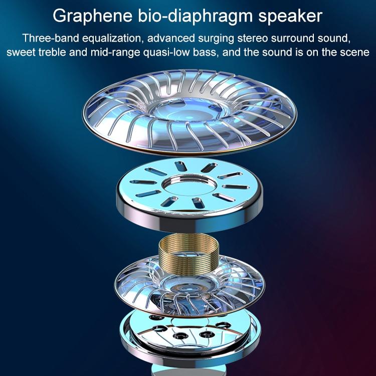 V12 Business Wireless Bluetooth 5.0 Earphone with Charging Box - Hanging Ear Style - White