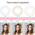 Universal Cell Phone Holder with Selfie Ring Light Microphone Clip & 3-colour Light Adjustment for Studio Recording Live Broadcast Ktv White