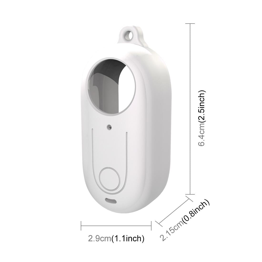 Silicone Case with Lens Cover for Insta360 Go 3 - White