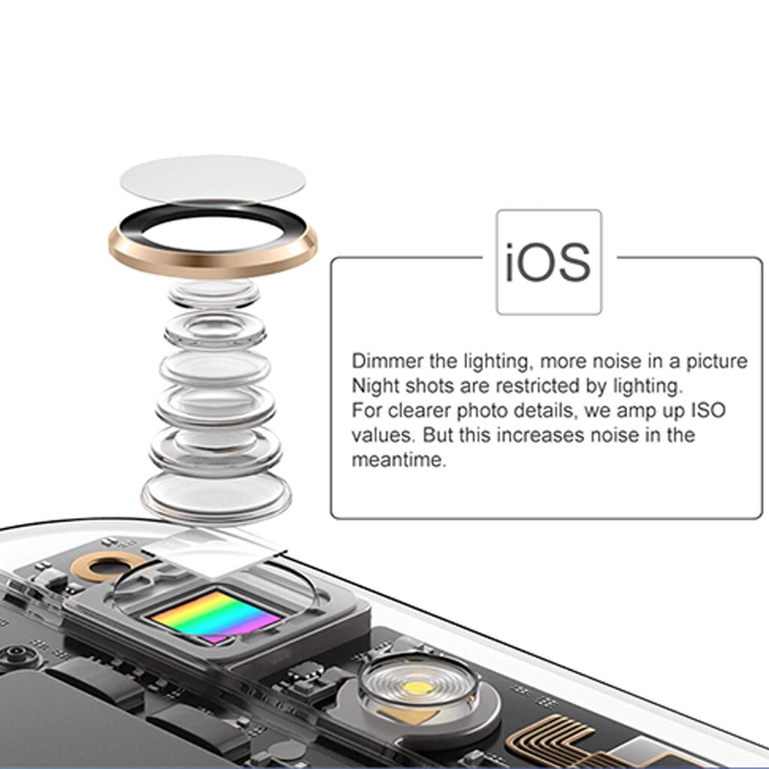 Portable Mini Beauty Light for Smartphones - 3 Brightness Levels 9 Led Warm / White - Iphone Galaxy Huawei Xiaomi Lg Htc - White