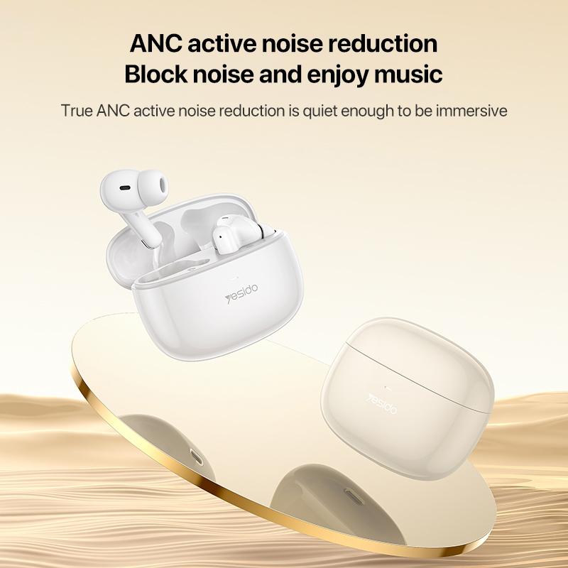 Smart Dual Noise Reduction Tws Wireless Earphones - White