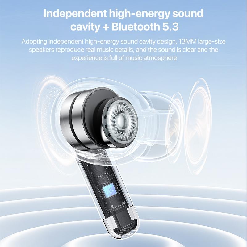 Smart Dual Noise Reduction Tws Wireless Earphones - White