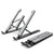 Foldable Laptop Stand for Desktop Cooling and Lifting - White