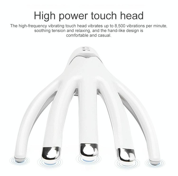 Rechargeable Mini Head Massager Comb White
