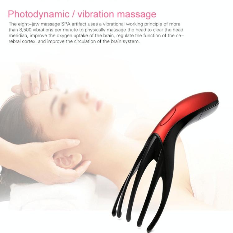 Rechargeable Mini Head Massager Comb White