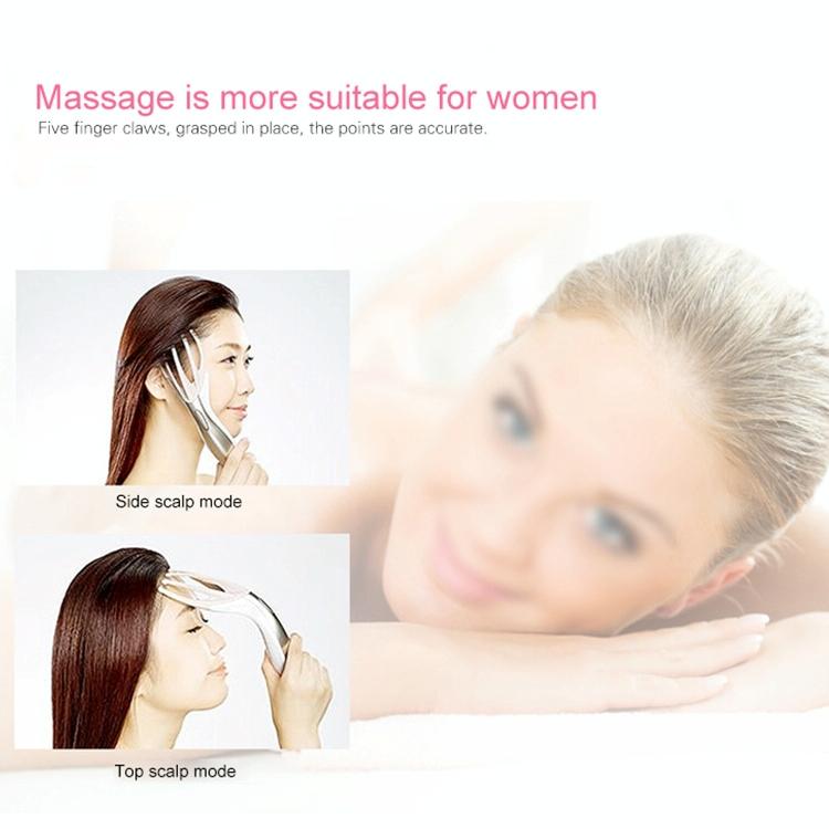 Rechargeable Mini Head Massager Comb White
