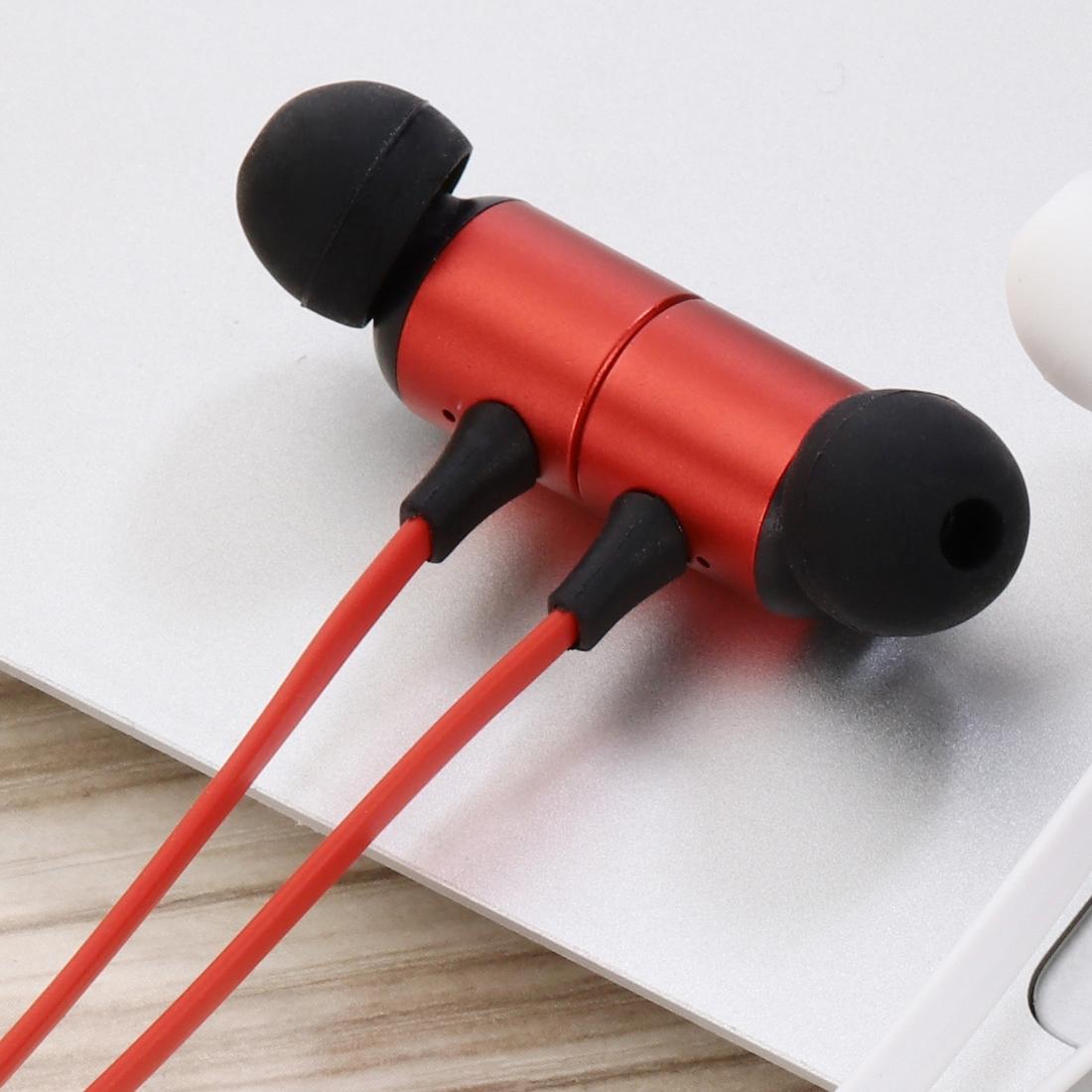 Wireless Magnetic Headphones with Tf Card Support - Portable - White