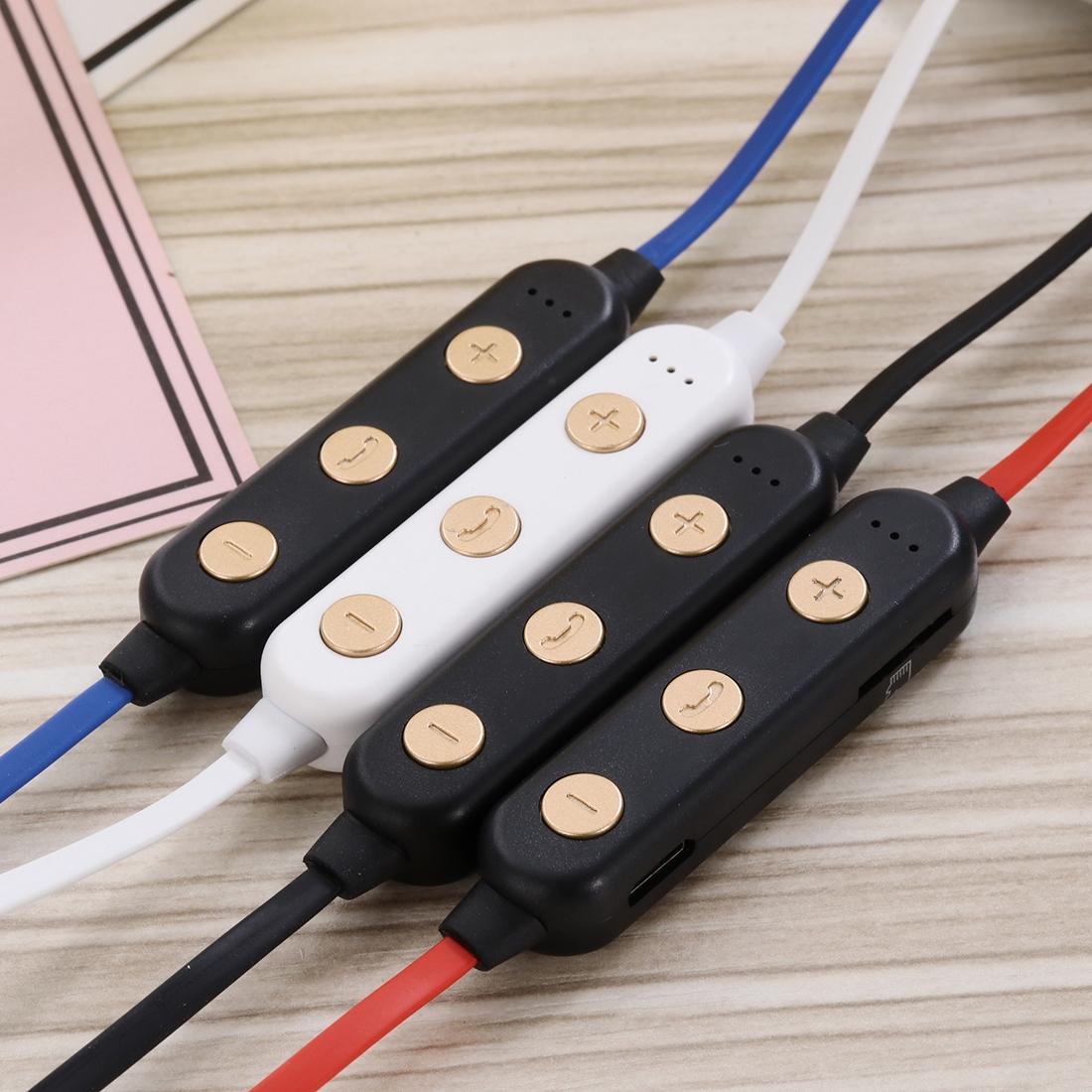 Wireless Magnetic Headphones with Tf Card Support - Portable - White