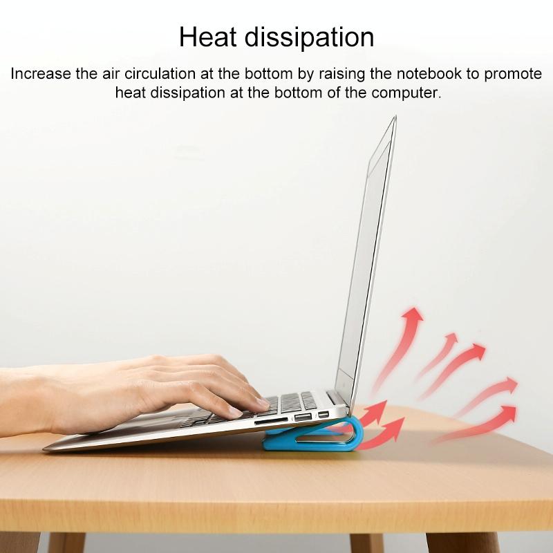 Adjustable Notebook Stand for Improved Cooling and Comfort - White