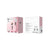 Foldable Desktop Makeup Mirror Holder with Storage - White