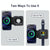 Foldable Dual Wireless Charger For Phones Iwatch Airpods - White