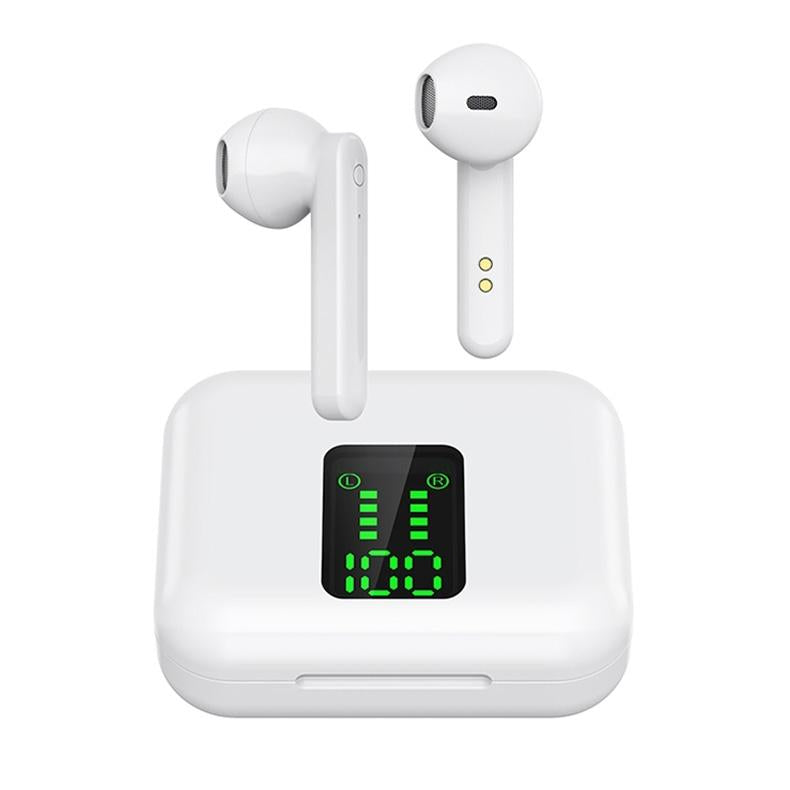 Wireless Bluetooth Earphones With Charging Box &amp; Led Display