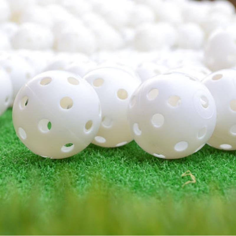 10-piece Indoor Golf Exercise Hollow Balls - Available - White