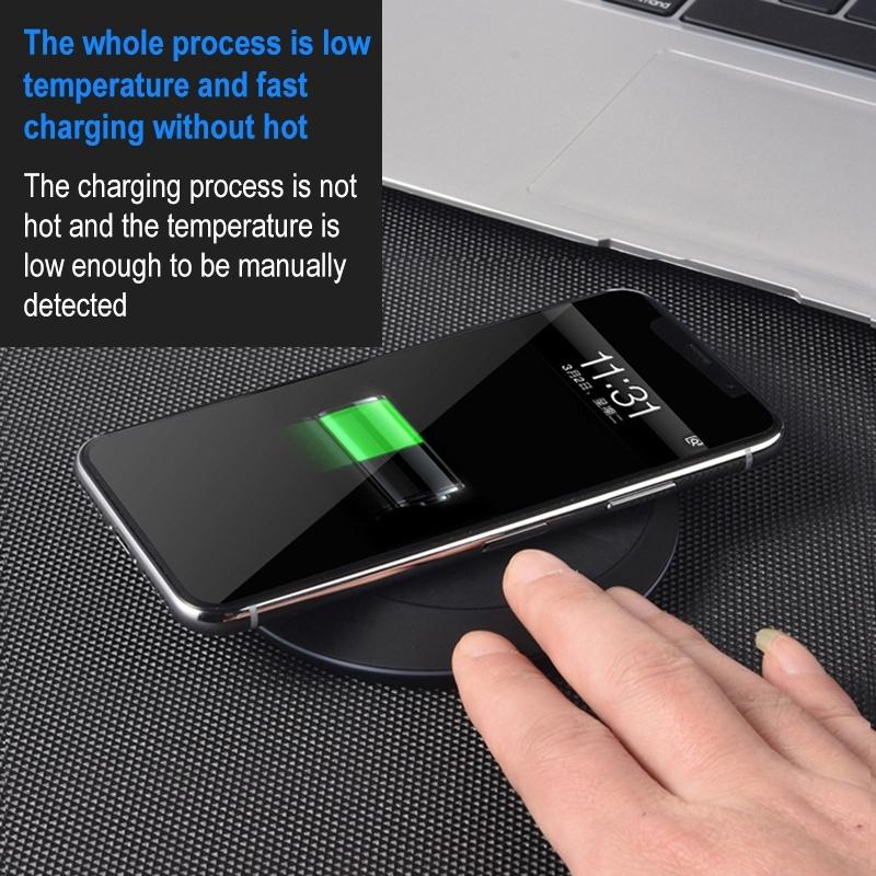 10W Portable Wireless Charger Lightweight & Smart - White